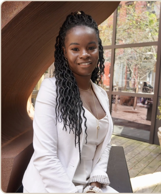 Women in a white suit